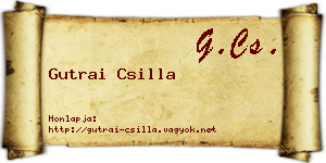 Gutrai Csilla névjegykártya