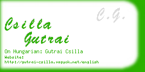 csilla gutrai business card